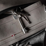 Front to Back Briefcase . Off Grey