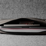 Front to Back Briefcase . Off Grey