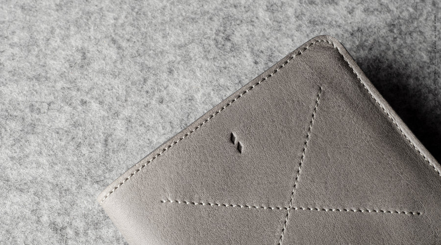 Hardgraft CASH CARD WALLET . OFF GREY