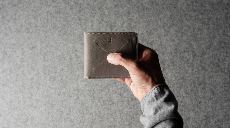 Cash Card Coin Wallet . Off Grey – hardgraft