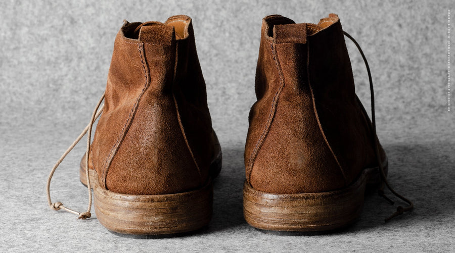 Bottes robustes en daim marron