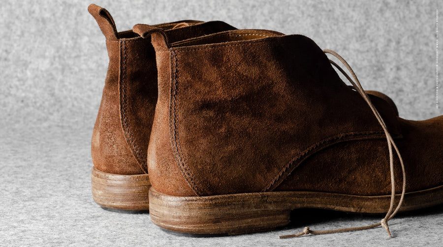 Bottes robustes en daim marron