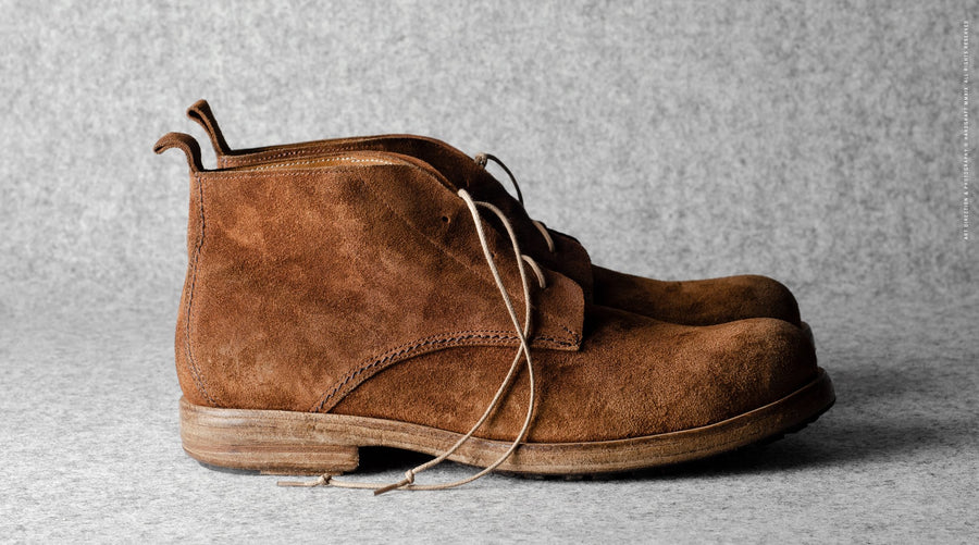 Bottes robustes en daim marron