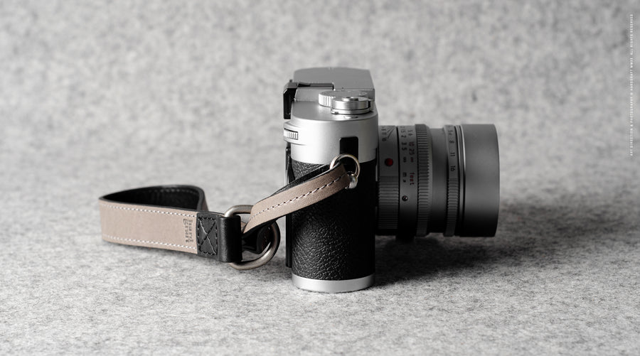 Slide Camera Wrist Strap . Off Grey