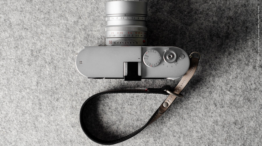 Slide Camera Wrist Strap . Off Grey