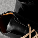 Straight Side Mid Top . Black