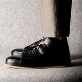 Straight Side Mid Top . Black