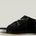 straight side leather mid top boot shoe black