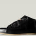 straight side leather mid top boot shoe black
